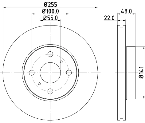 8DD355104871 HELLA Discos