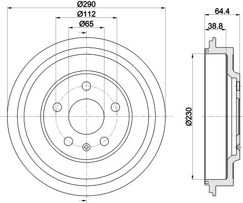 Comprar Tambor de freno trasero Volkswagen Jetta VI 162, 163, AV3, AV2, AY2, AY3