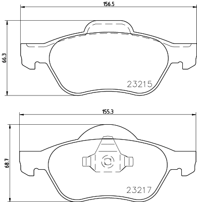 Pastillas de freno delanteras Renault Laguna 3 BT0, BT1
