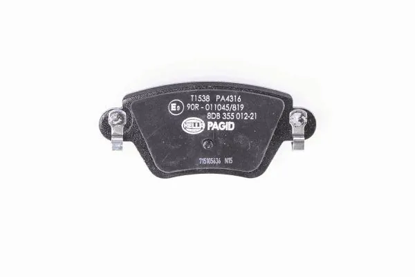 Pastillas traseras HELLA 8DB355012211