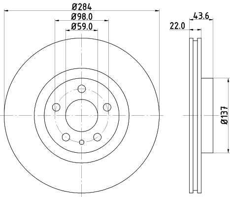 8DD355101951 HELLA Discos
