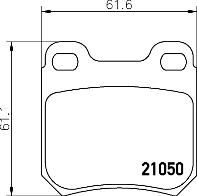 8DB355007381 HELLA Pastillas freno traseras