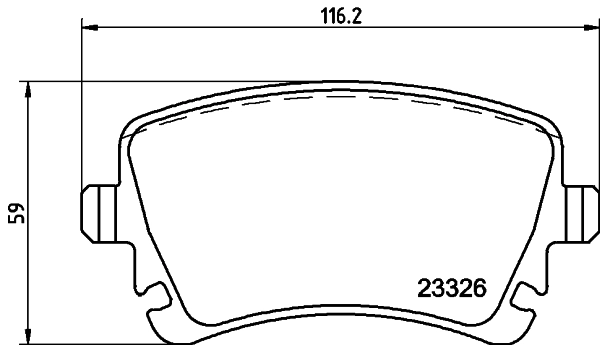 8DB355011531 HELLA Pastillas freno traseras