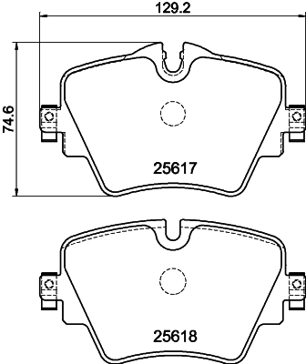 8DB355023131 HELLA Pastillas delanteras