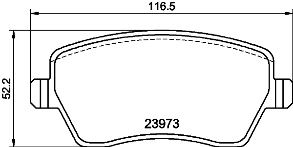 8DB355010851 HELLA Pastillas delanteras