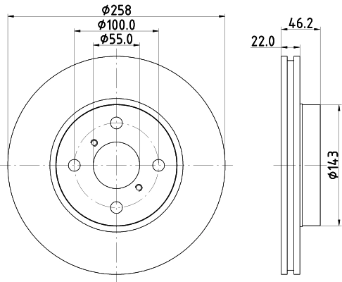8DD355114311 HELLA Discos