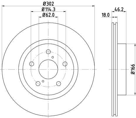 8DD355106261 HELLA Discos