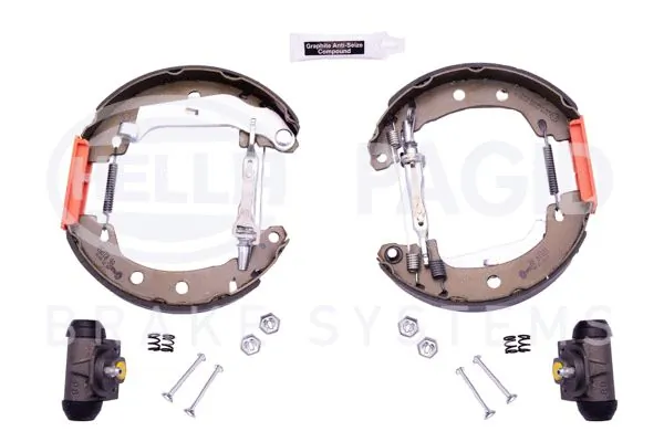 8DB355004691 HELLA Zapatas de freno de tambor traseras