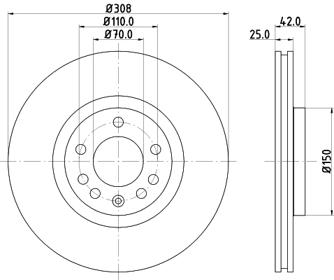8DD355108231 HELLA Discos