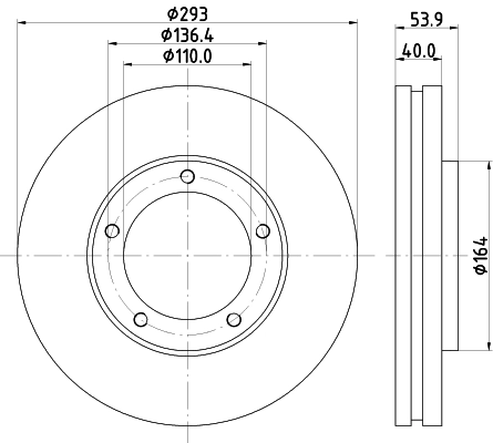 Comprar Disco de freno Mitsubishi Canter VI FE5, FE6