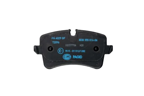 Pastillas de freno traseras 8DB355016061 HELLA