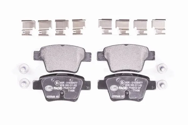 Pastillas de freno traseras 8DB355011821 HELLA