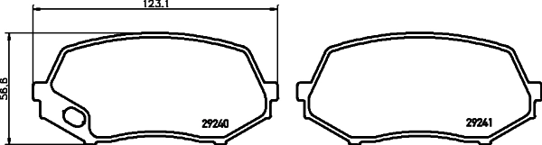  Pastillas de freno Mitsubishi Canter 7