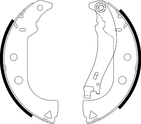 0007081832 Fiat/Alfa/Lancia Zapatas de freno de tambor traseras