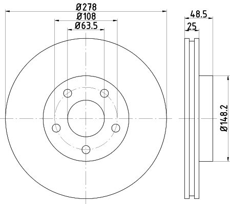 8DD355112171 HELLA Discos