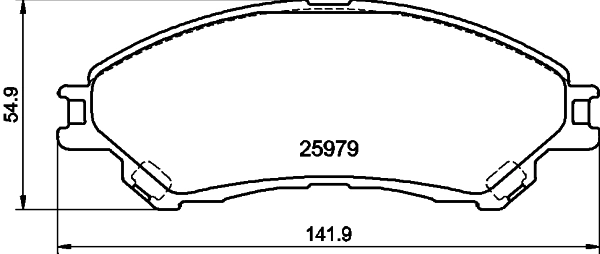 8DB355021461 HELLA Pastillas delanteras