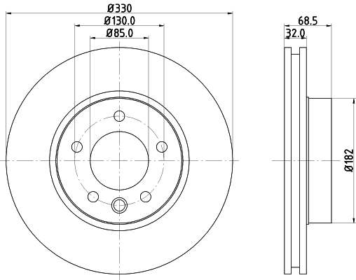 8DD355109741 HELLA Discos
