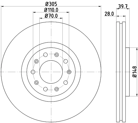 8DD355116631 HELLA Discos