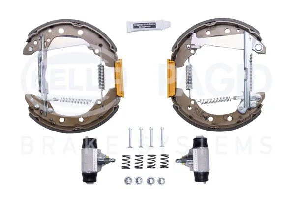 8DB355022711 HELLA Zapatas de freno de tambor traseras