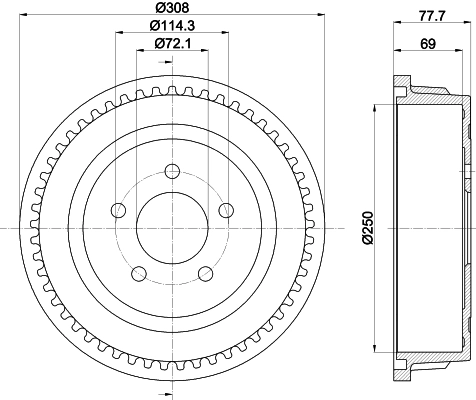 Comprar Tambor de freno trasero Chrysler Voyager II GS 