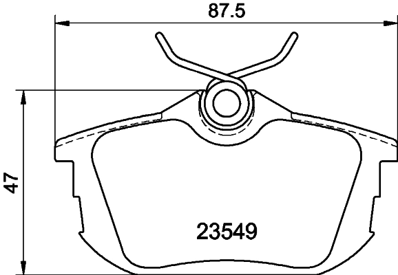 8DB355018271 HELLA Pastillas freno traseras