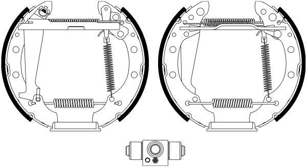 Zapatas de freno de tambor traseras HELLA 8DB355022711 precio, desde 18,10 EUR