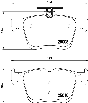 8DB355020271 HELLA Pastillas freno traseras