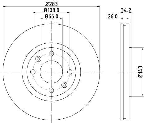 8DD355108371 HELLA Discos