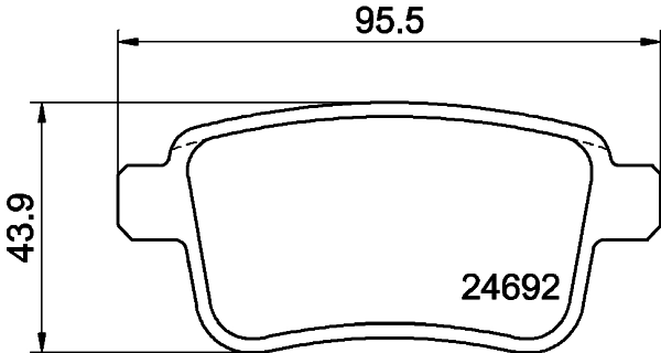8DB355013971 HELLA Pastillas freno traseras