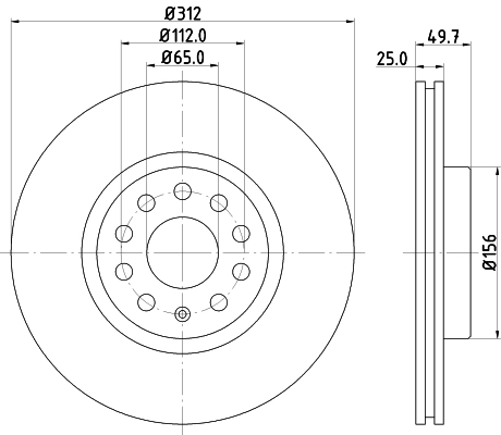 8DD355109521 HELLA Discos