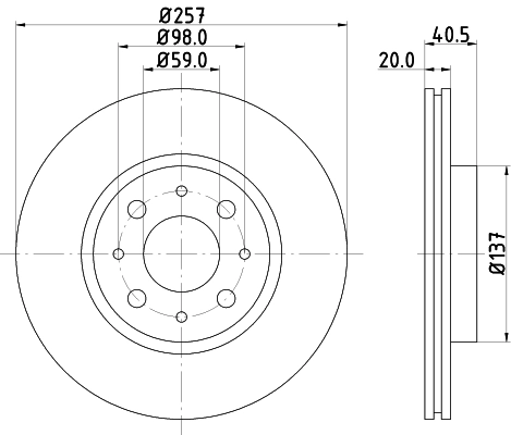8DD355103871 HELLA Discos