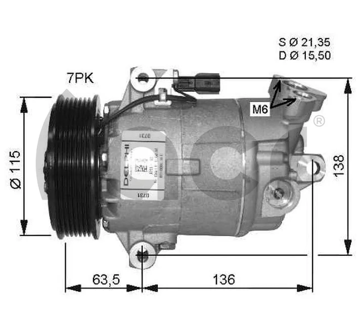 133149 ACR Compresor climatizador