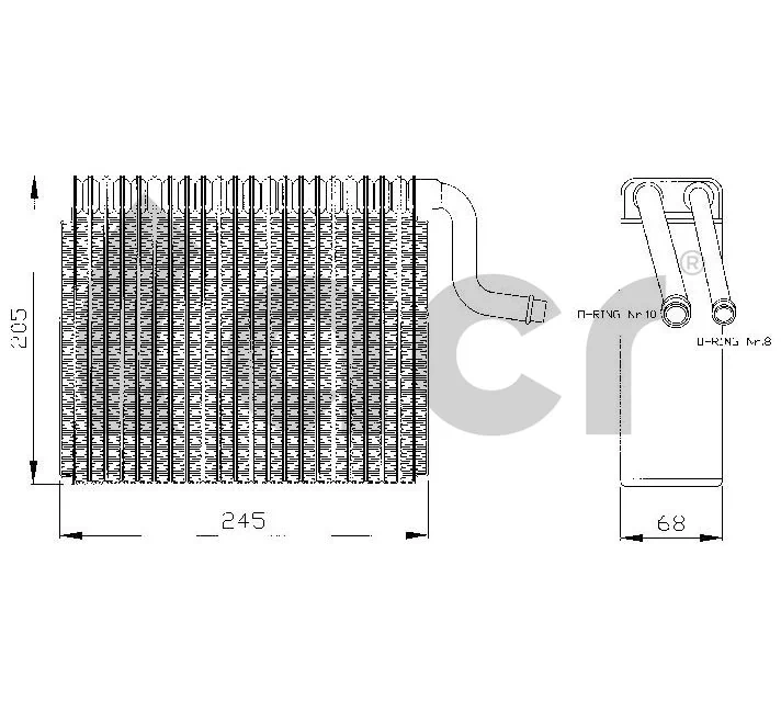 Evaporador de aire acondicionado para Opel Corsa S93