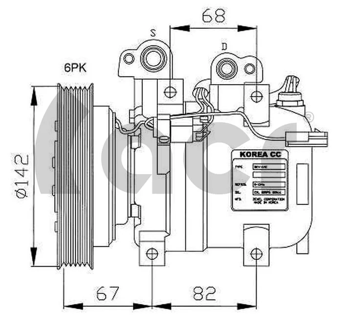 134139 ACR Compresor climatizador