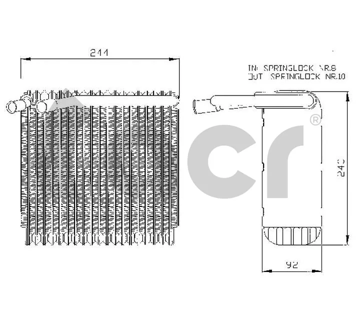 Evaporador de aire acondicionado Volvo XC70  desde 90,65 €
