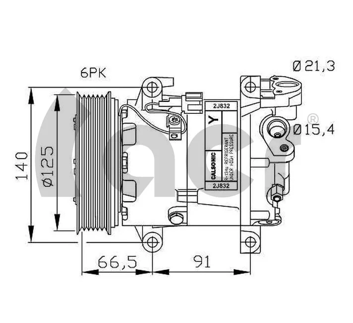  Compresor de aire acondicionado Nissan Micra 