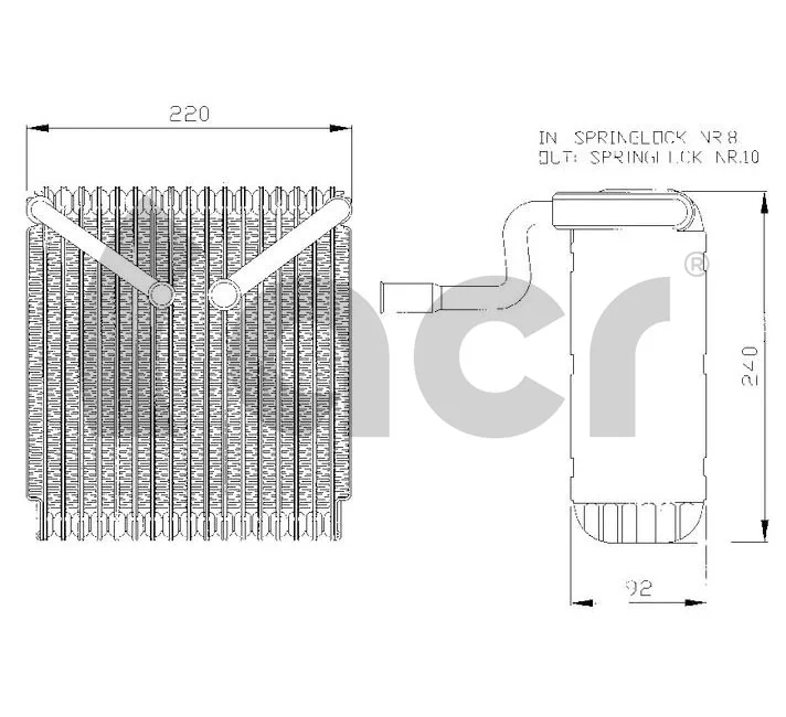 Evaporador para Ford Mondeo I (GBP)