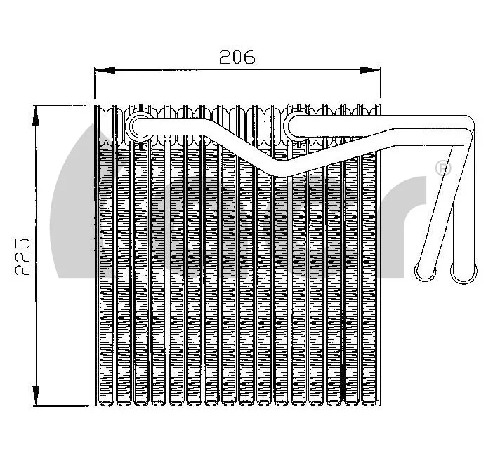 Evaporador, aire acondicionado Peugeot Partner 1 5F