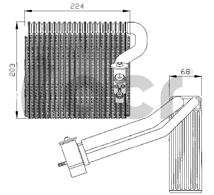 Evaporador de aire acondicionado para Mercedes A W168