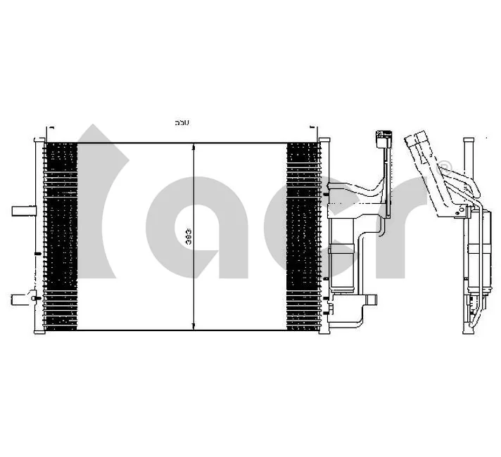 Condensador aire acondicionado Mazda 3 BK12