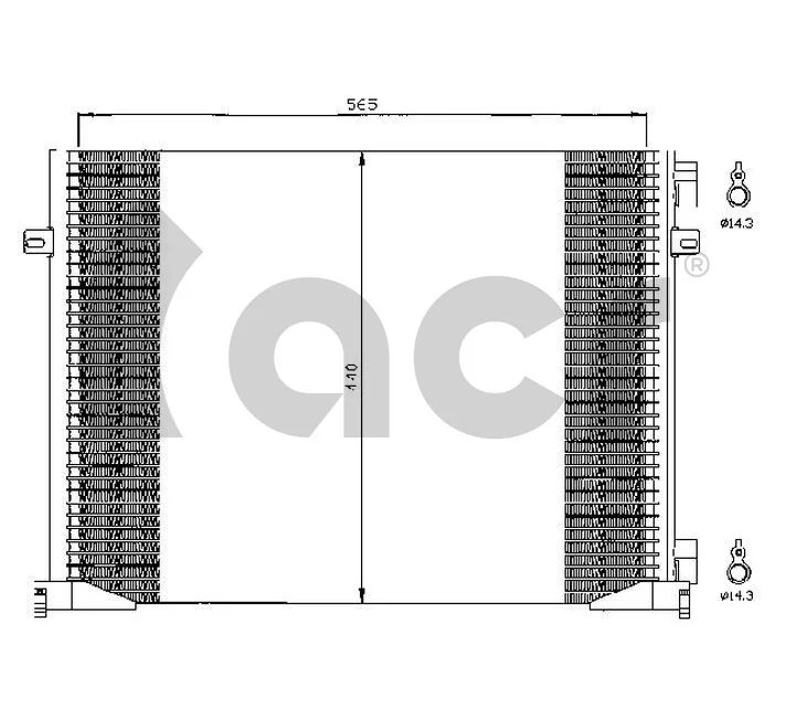 4325115 Ford Radiador de aire acondicionado