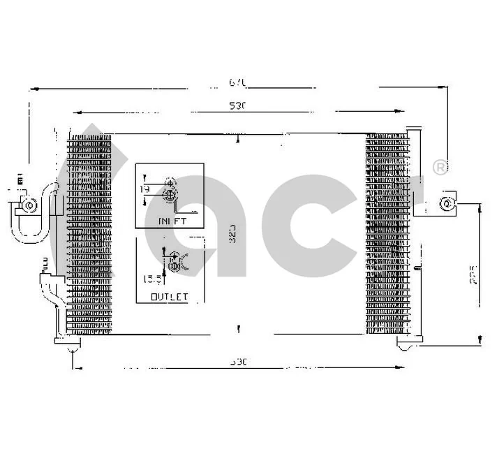  Condensador aire acondicionado Hyundai Accent 1