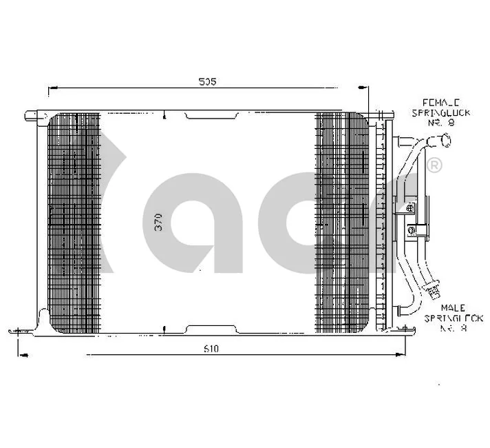 Condensador Fiesta IV hatchback (1996-2002) original desde 55,18 €