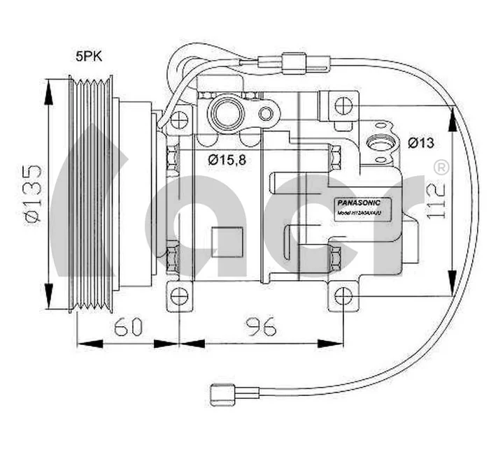 134609 ACR Compresor climatizador