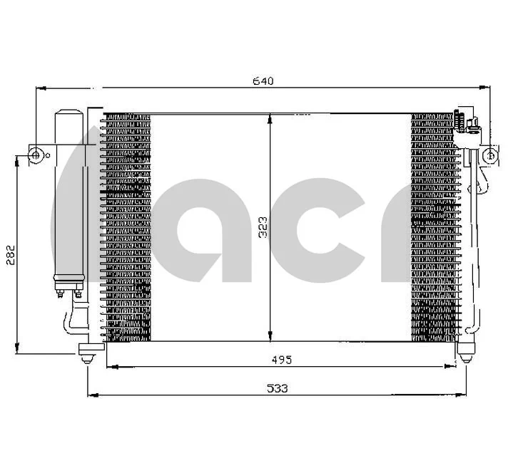 Condensador para Hyundai Getz (TB)