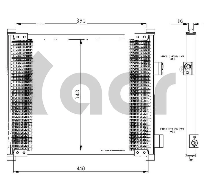 Comprar Condensador aire acondicionado Ford Ka  RBT