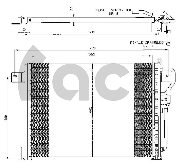 Condensador aire acondicionado Jeep Grand Cherokee 1 Z