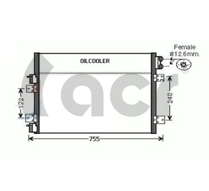 300672 ACR Radiador de aire acondicionado