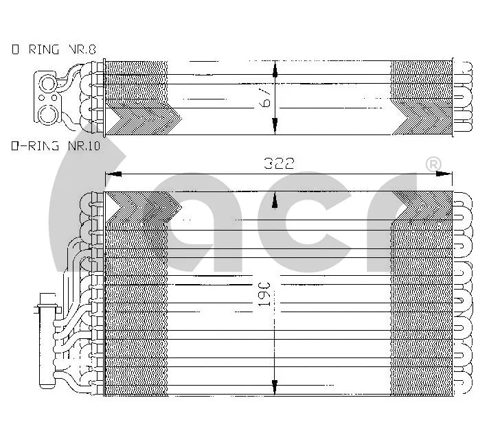 Comprar Evaporador de aire acondicionado Opel Omega  25, 26, 27 a bajo precio