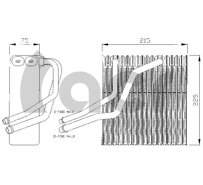 Evaporador de aire acondicionado para Volkswagen Polo 6N2